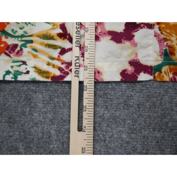 Coldwater Creek Top Button Up Women's Size Large Vibrant Floral Motiff Collared* - Picture 9 of 9